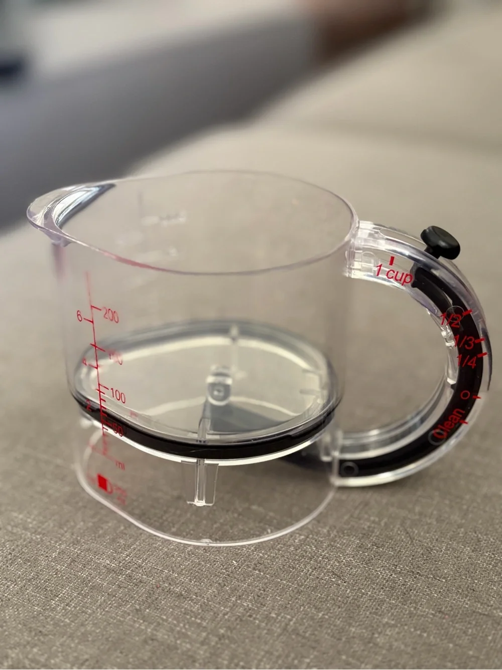 Adjustable Measuring Cup 1 Cup 250 mL Clear Push-Up Kitchen Tool